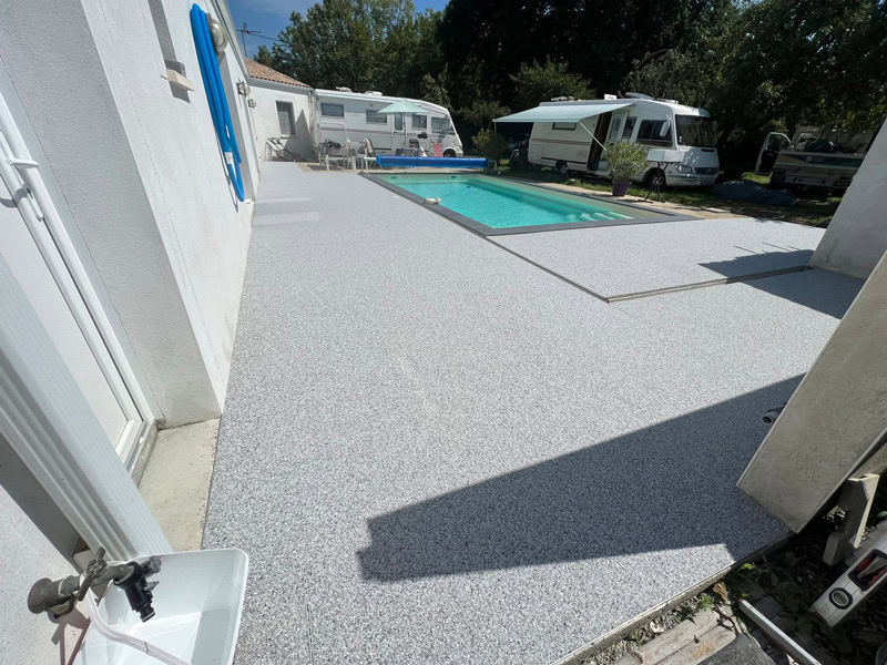 Aménagement plage piscine