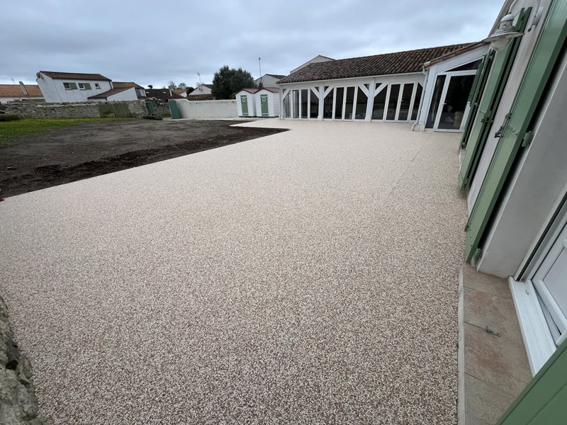 Construction terrasse en résine